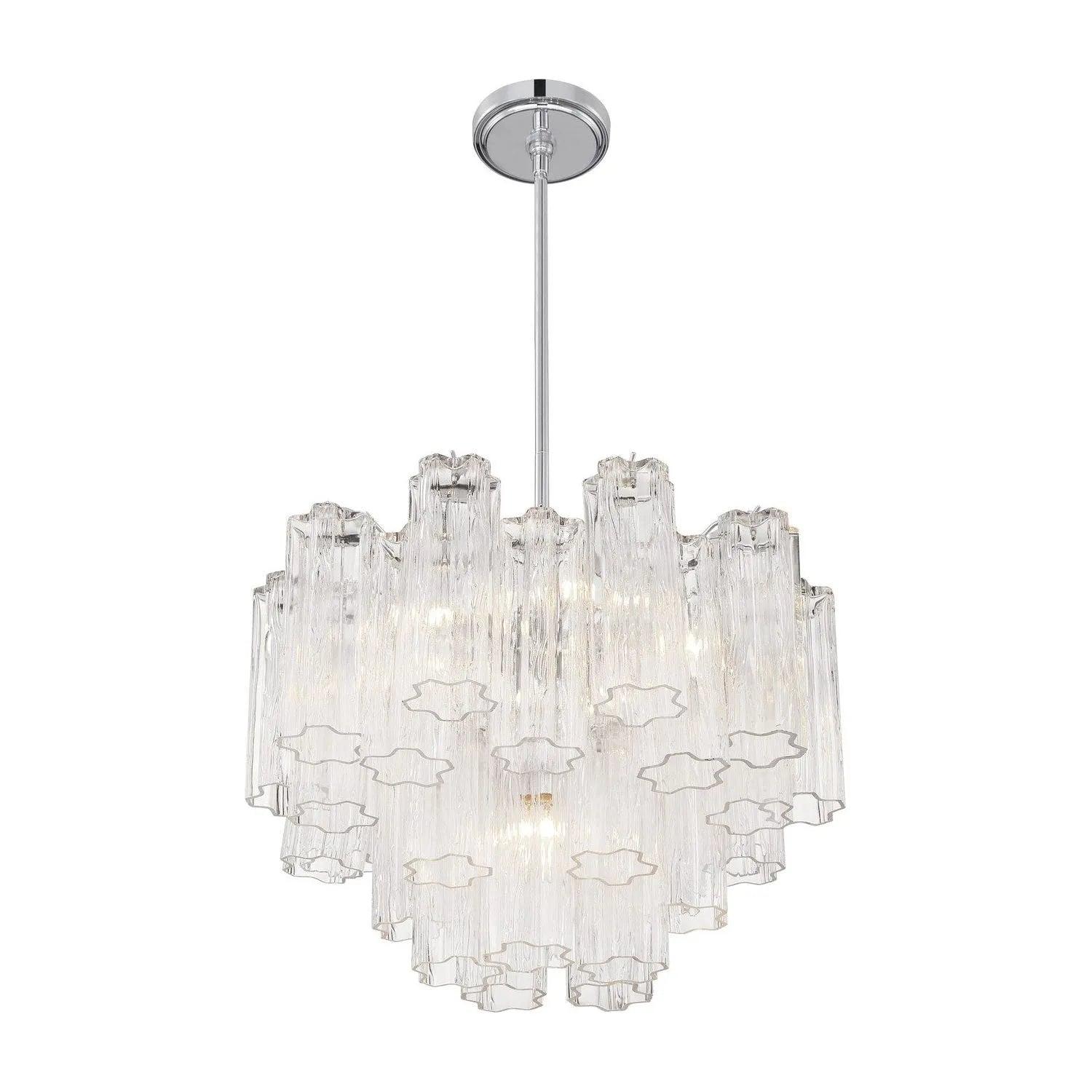 Crystorama - Addis Chandelier - ADD-300-AG-AM - Canada Light Shop