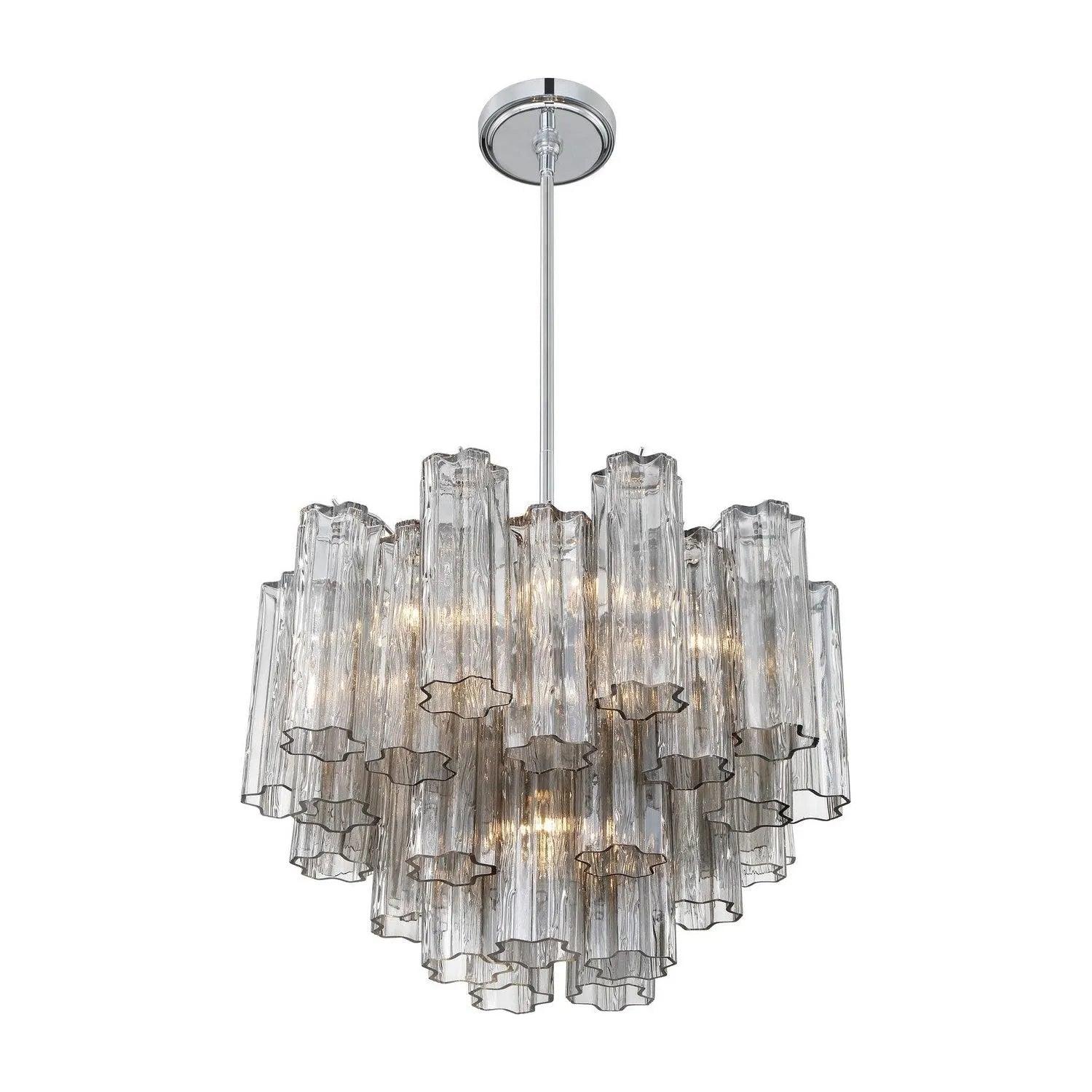 Crystorama - Addis Chandelier - ADD-300-AG-AM - Canada Light Shop