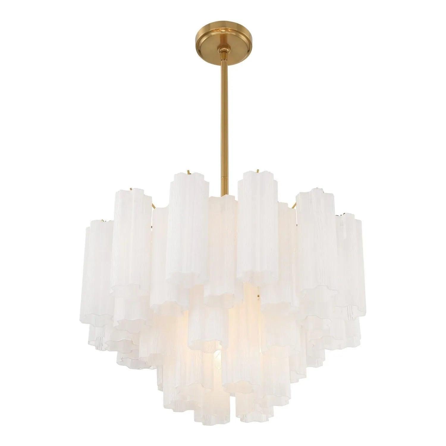 Crystorama - Addis Chandelier - ADD-300-AG-AM - Canada Light Shop