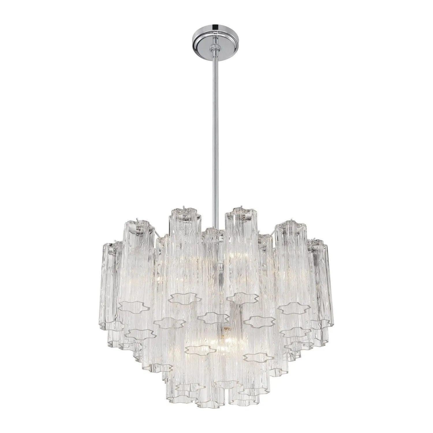 Crystorama - Addis Chandelier - ADD-300-AG-AM - Canada Light Shop