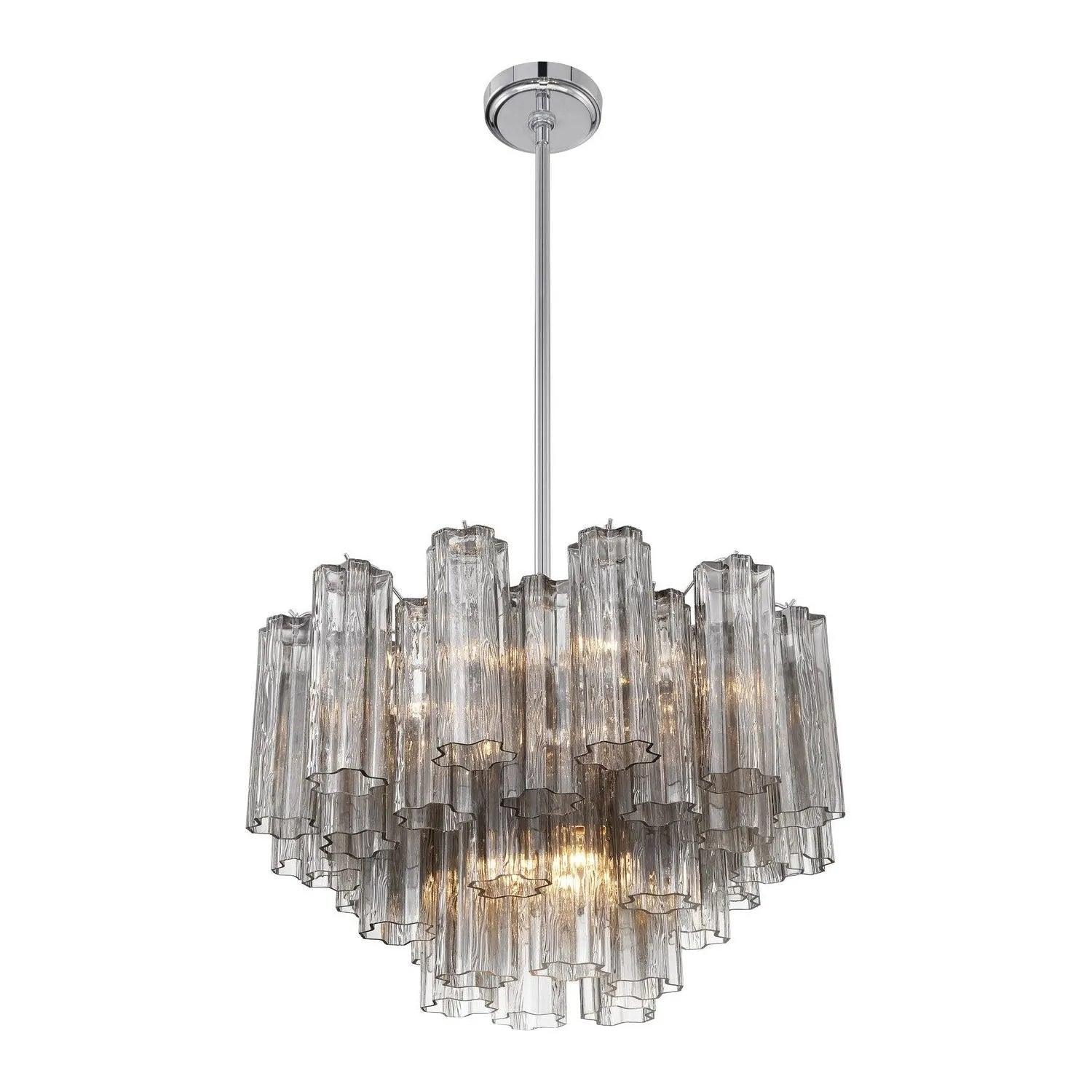 Crystorama - Addis Chandelier - ADD-300-AG-AM - Canada Light Shop