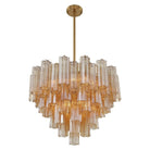 Crystorama - Addis Chandelier - ADD-300-AG-AM - Canada Light Shop