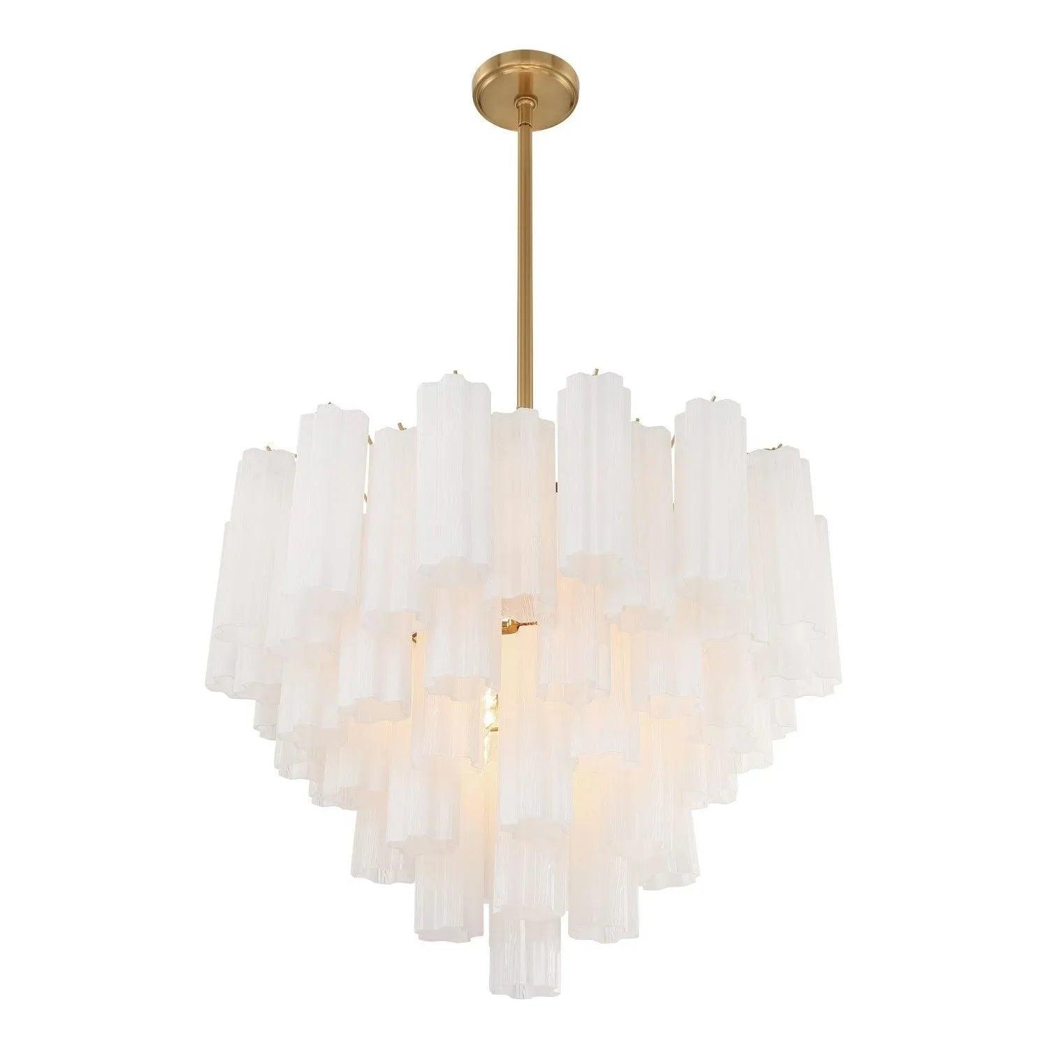 Crystorama - Addis Chandelier - ADD-300-AG-AM - Canada Light Shop