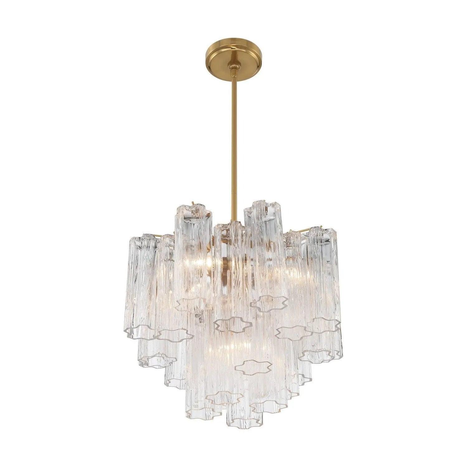 Crystorama - Addis Chandelier - ADD-300-AG-AM - Canada Light Shop