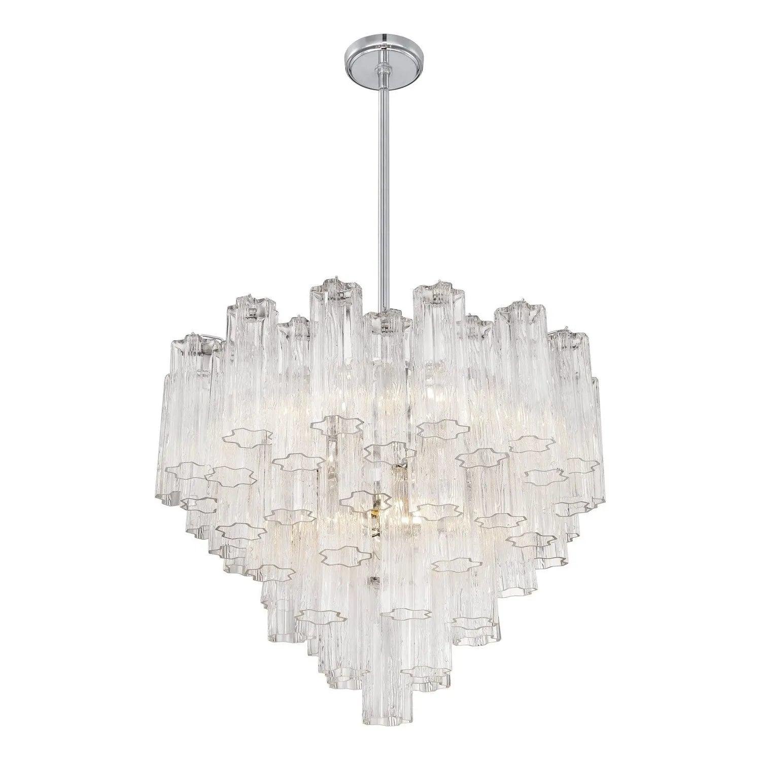 Crystorama - Addis Chandelier - ADD-300-AG-AM - Canada Light Shop