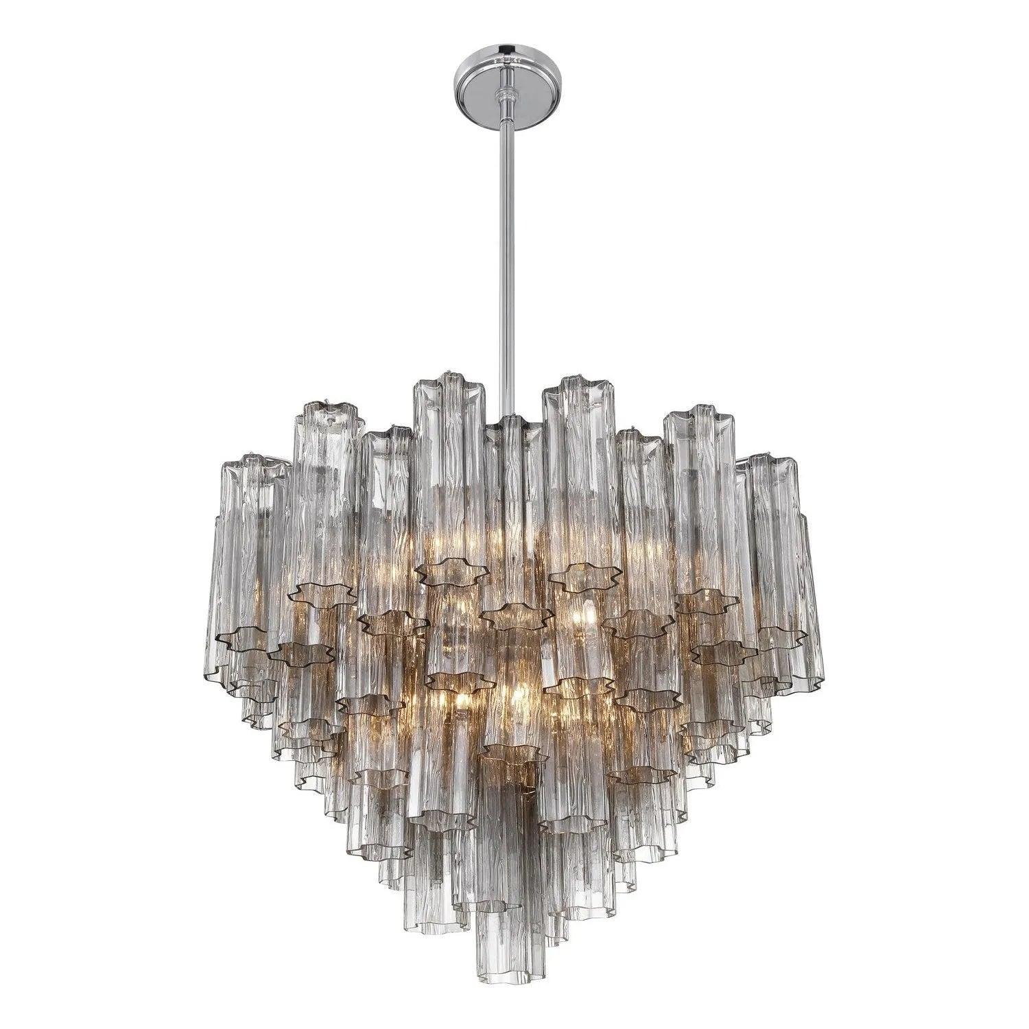 Crystorama - Addis Chandelier - ADD-300-AG-AM - Canada Light Shop