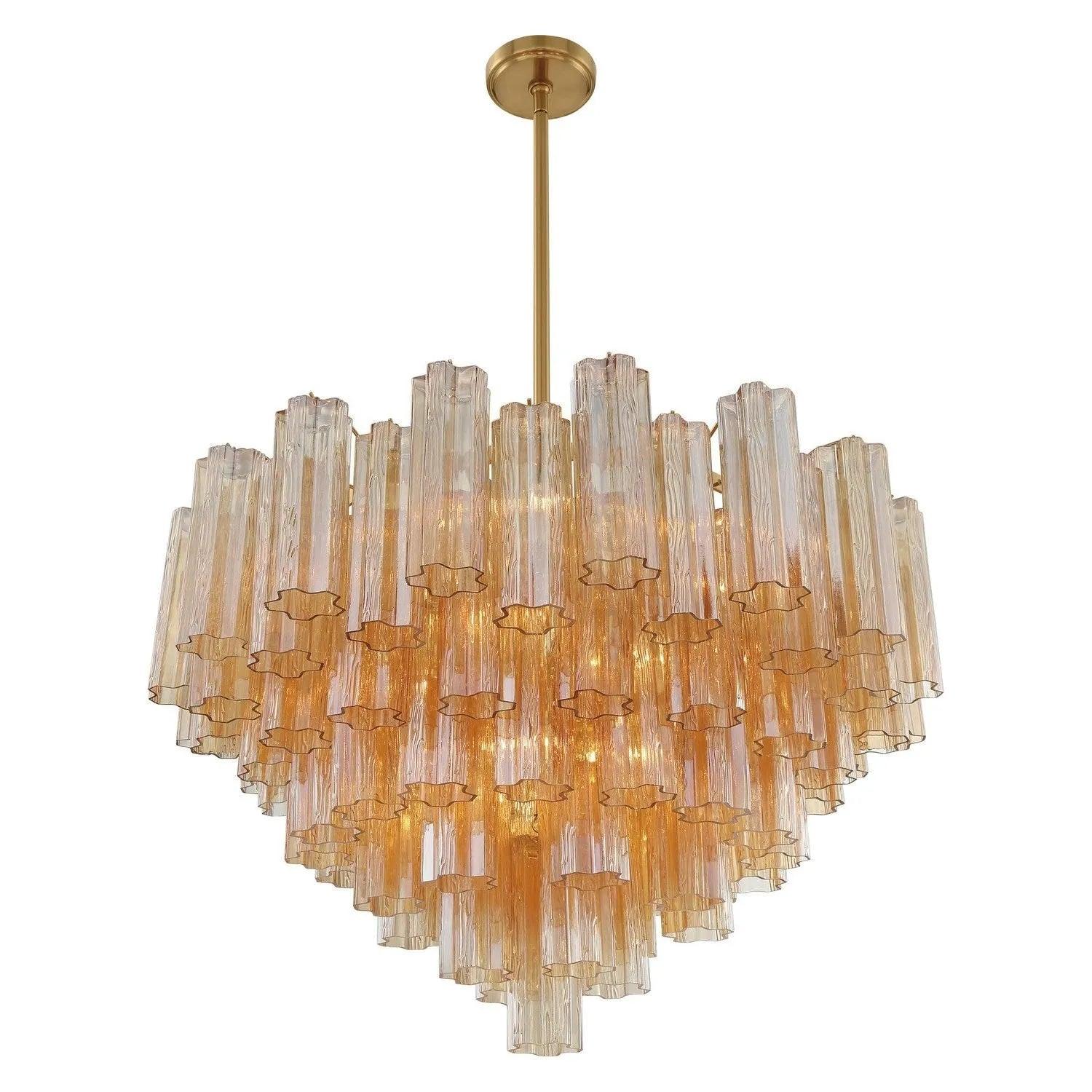 Crystorama - Addis Chandelier - ADD-300-AG-AM - Canada Light Shop