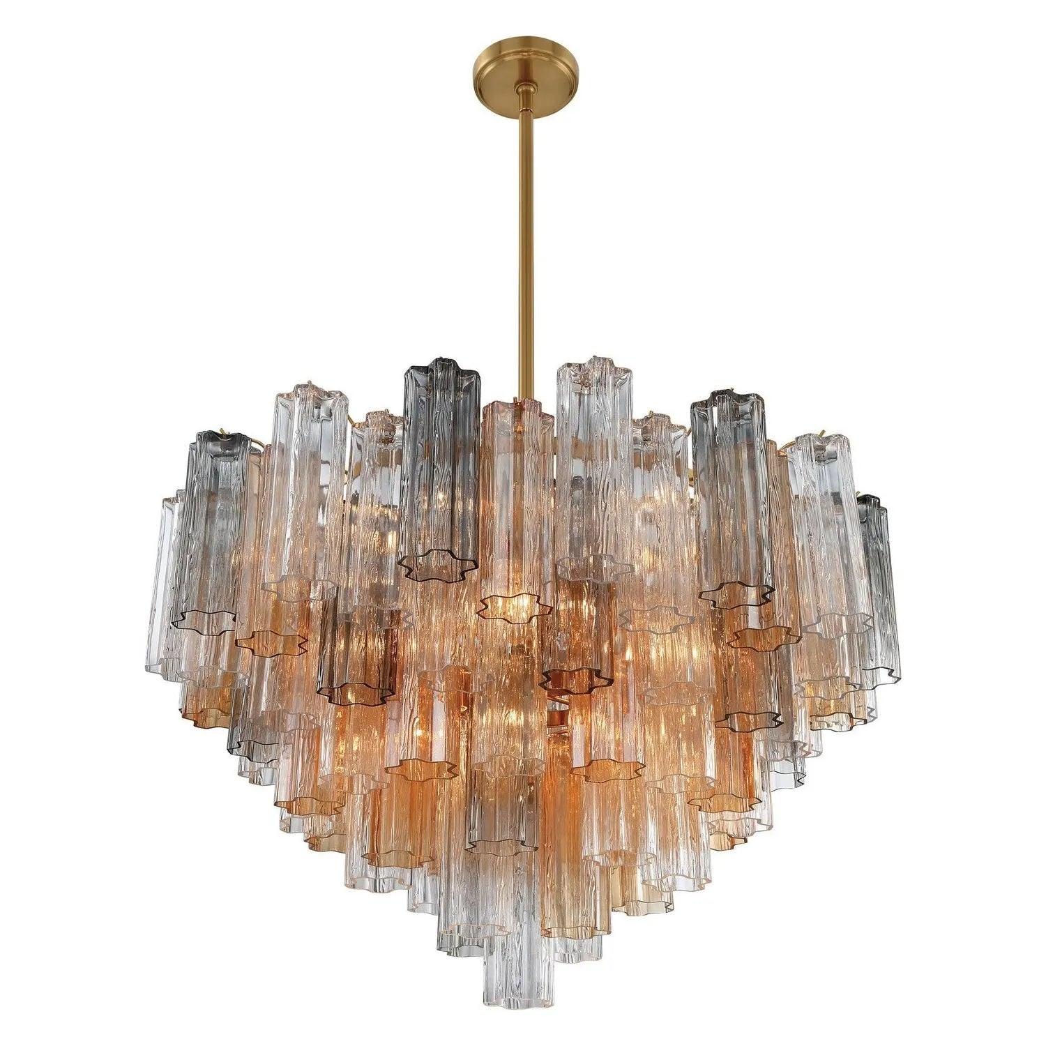 Crystorama - Addis Chandelier - ADD-300-AG-AM - Canada Light Shop