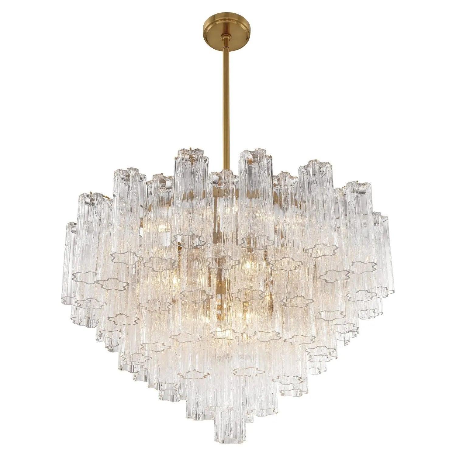 Crystorama - Addis Chandelier - ADD-300-AG-AM - Canada Light Shop