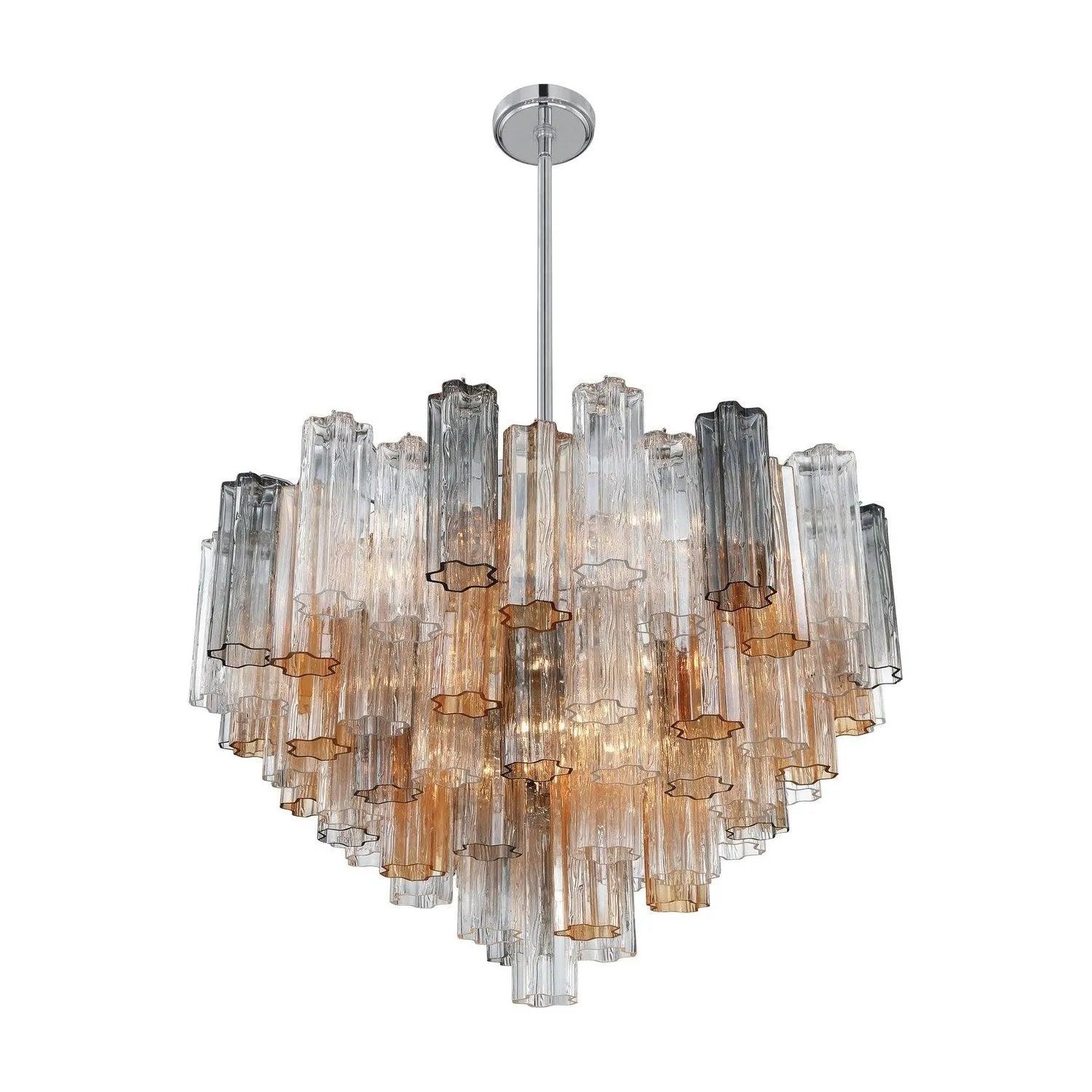 Crystorama - Addis Chandelier - ADD-300-AG-AM - Canada Light Shop