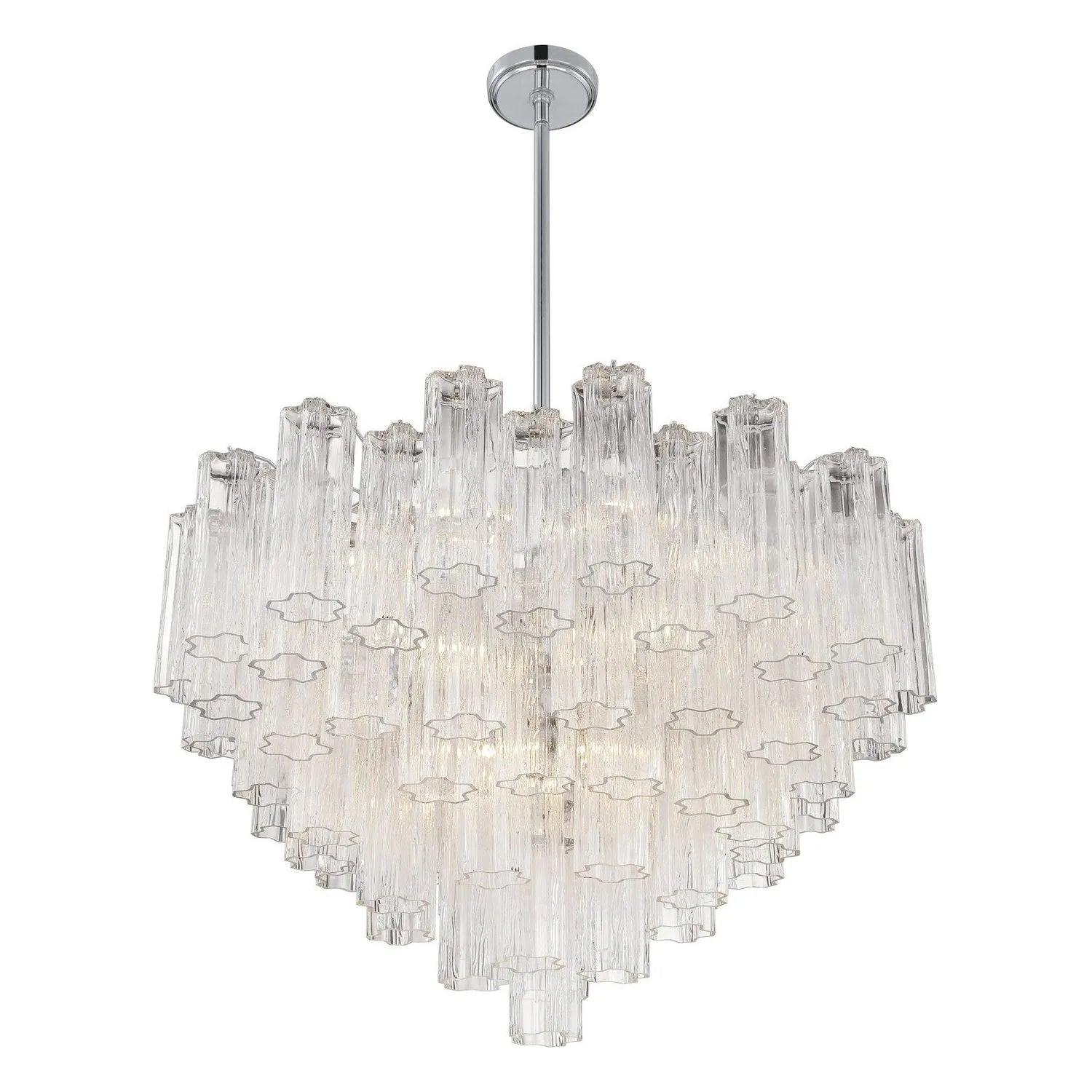 Crystorama - Addis Chandelier - ADD-300-AG-AM - Canada Light Shop