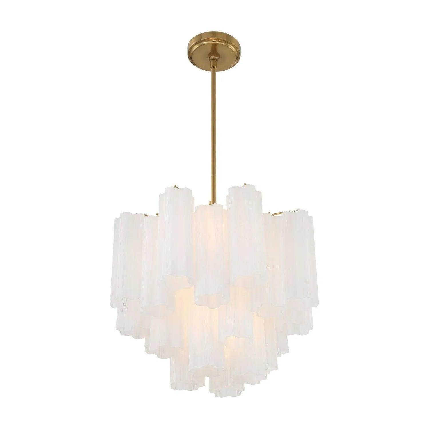 Crystorama - Addis Chandelier - ADD-300-AG-AM - Canada Light Shop