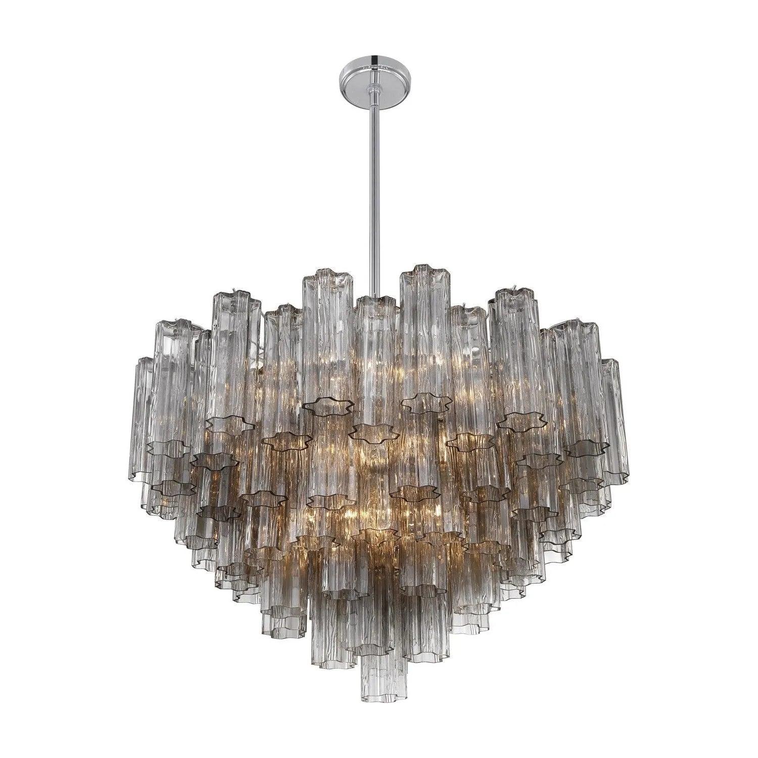 Crystorama - Addis Chandelier - ADD-300-AG-AM - Canada Light Shop