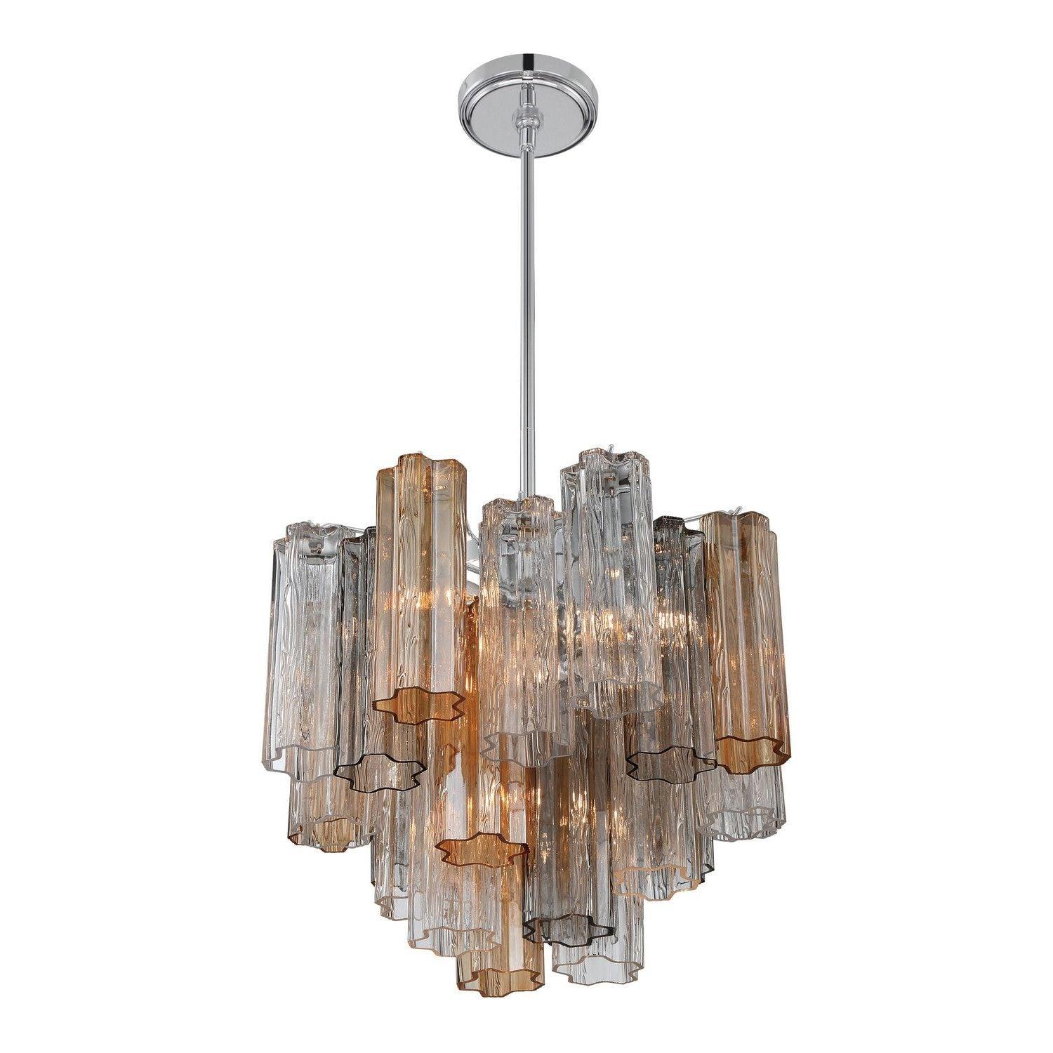 Crystorama - Addis Chandelier - ADD-300-AG-AM - Canada Light Shop