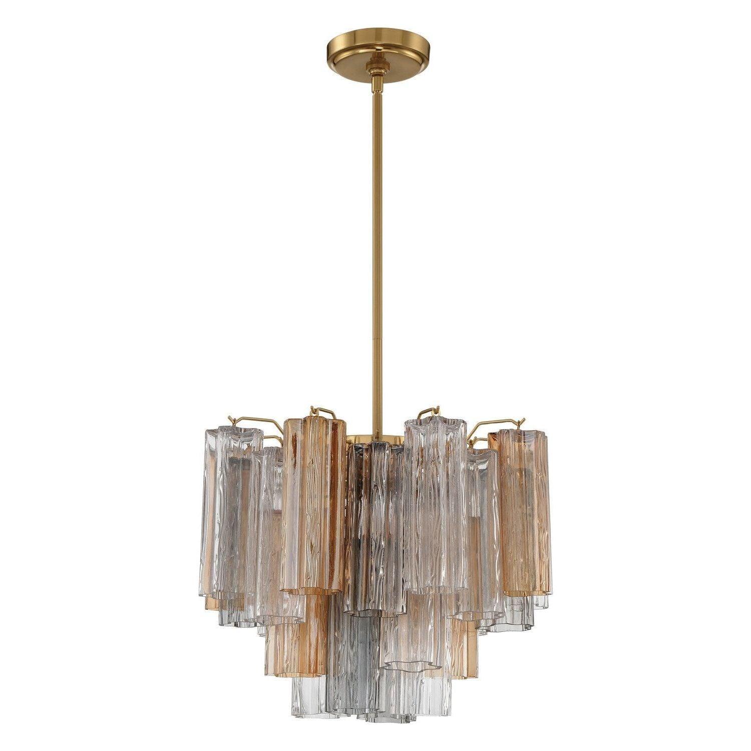 Crystorama - Addis Chandelier - ADD-300-AG-AU - Canada Light Shop