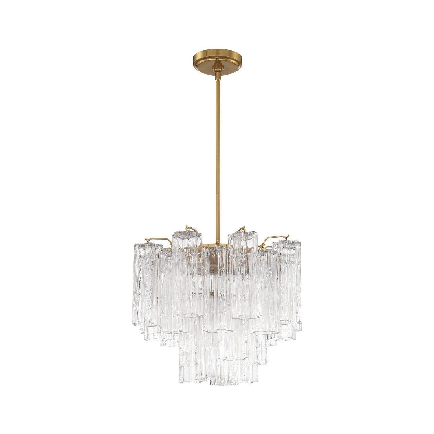 Crystorama - Addis Chandelier - ADD-300-AG-CL - Canada Light Shop