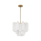Crystorama - Addis Chandelier - ADD-300-AG-WH - Canada Light Shop