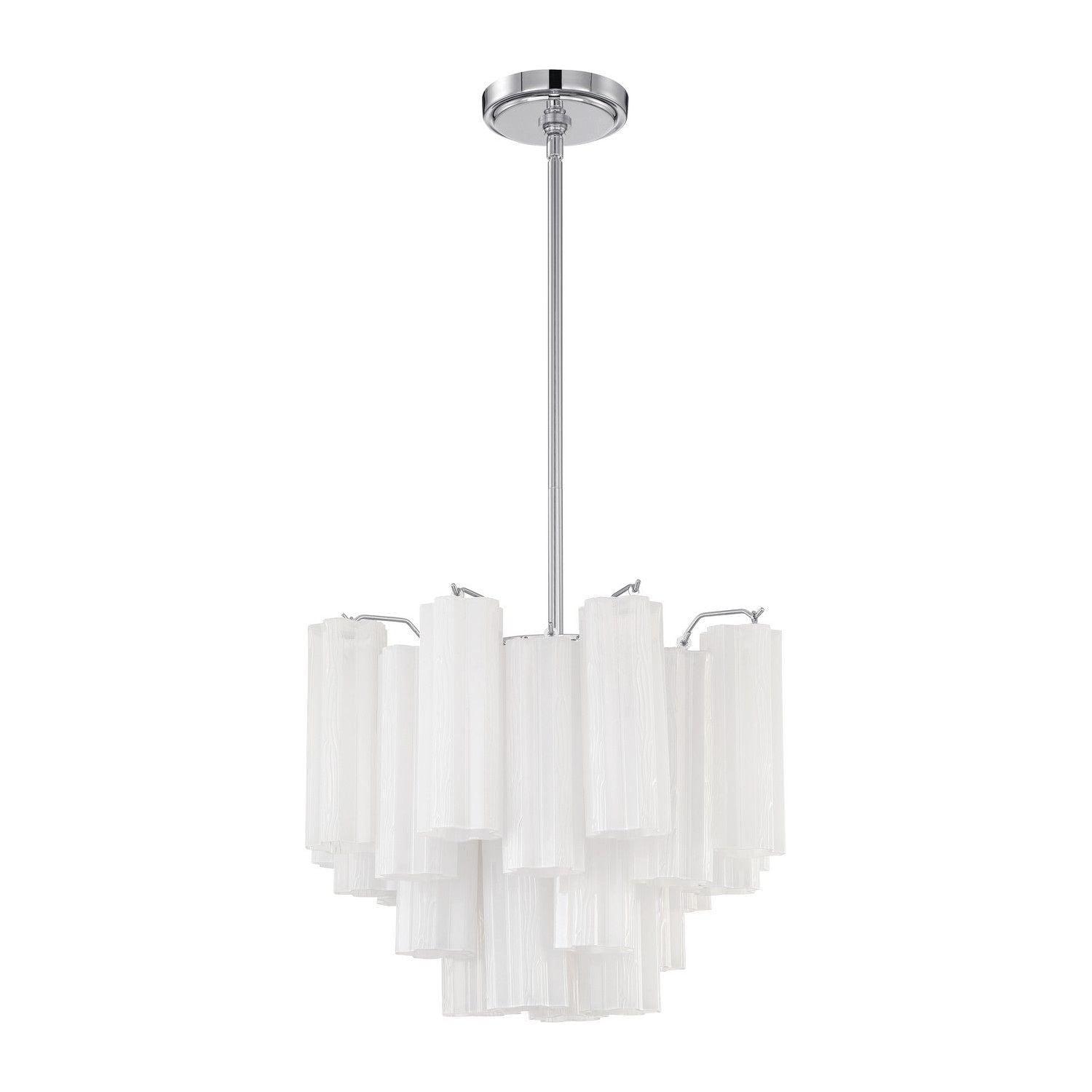 Crystorama - Addis Chandelier - ADD-300-CH-WH - Canada Light Shop