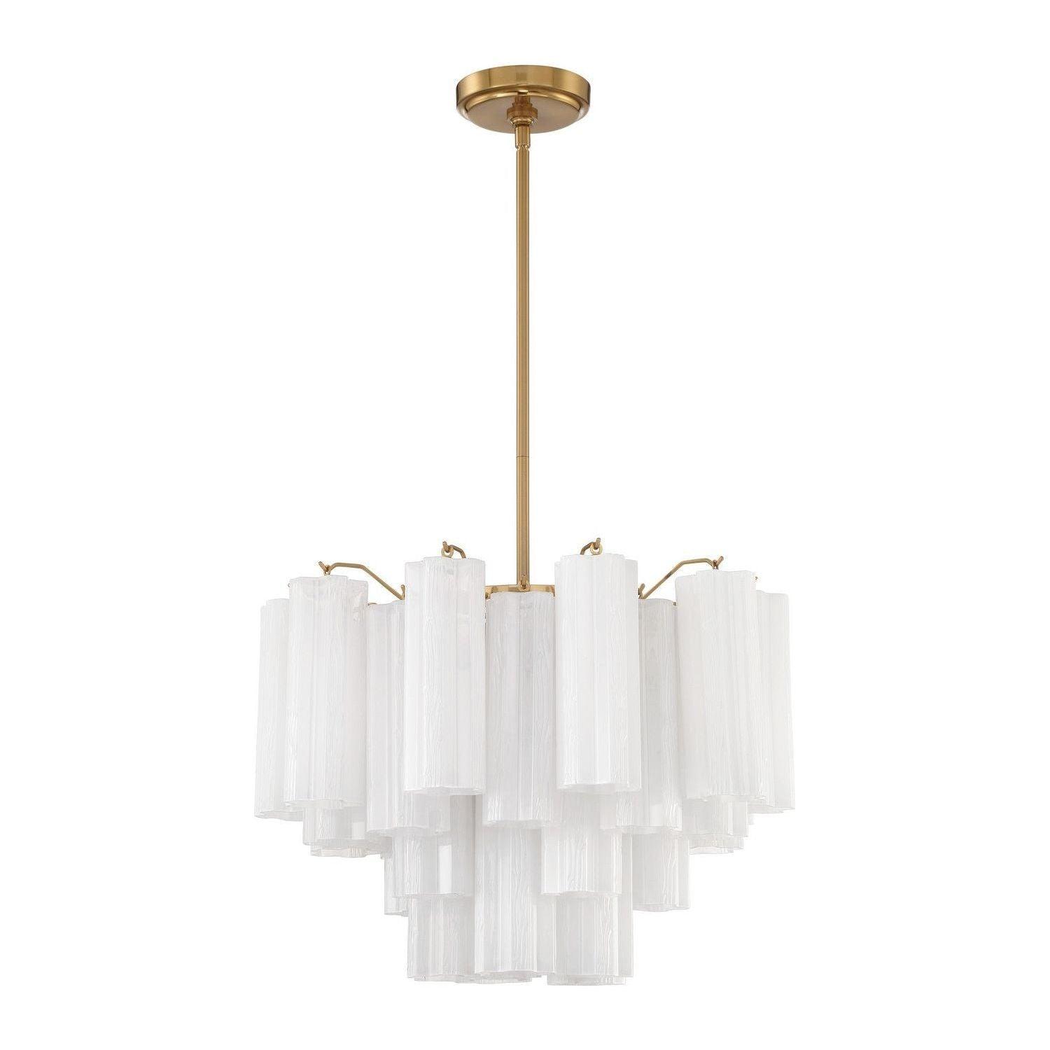 Crystorama - Addis Chandelier - ADD-306-AG-WH - Canada Light Shop