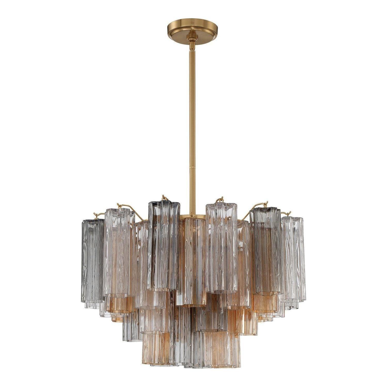 Crystorama - Addis Chandelier - ADD-308-AG-AU - Canada Light Shop