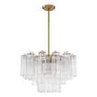 Crystorama - Addis Chandelier - ADD-308-AG-CL - Canada Light Shop