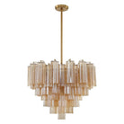 Crystorama - Addis Chandelier - ADD-312-AG-AM - Canada Light Shop