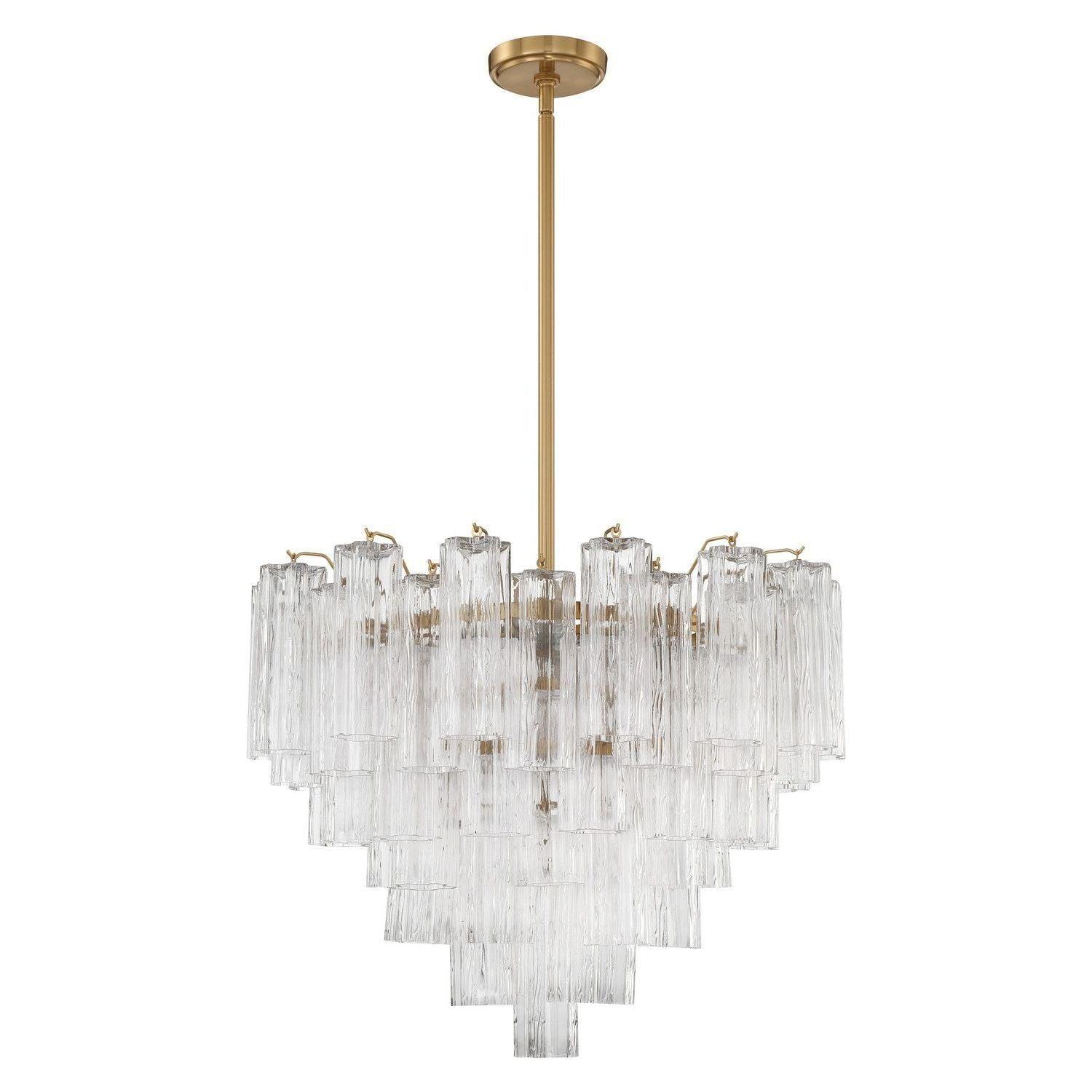 Crystorama - Addis Chandelier - ADD-312-AG-CL - Canada Light Shop