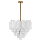 Crystorama - Addis Chandelier - ADD-312-AG-WH - Canada Light Shop