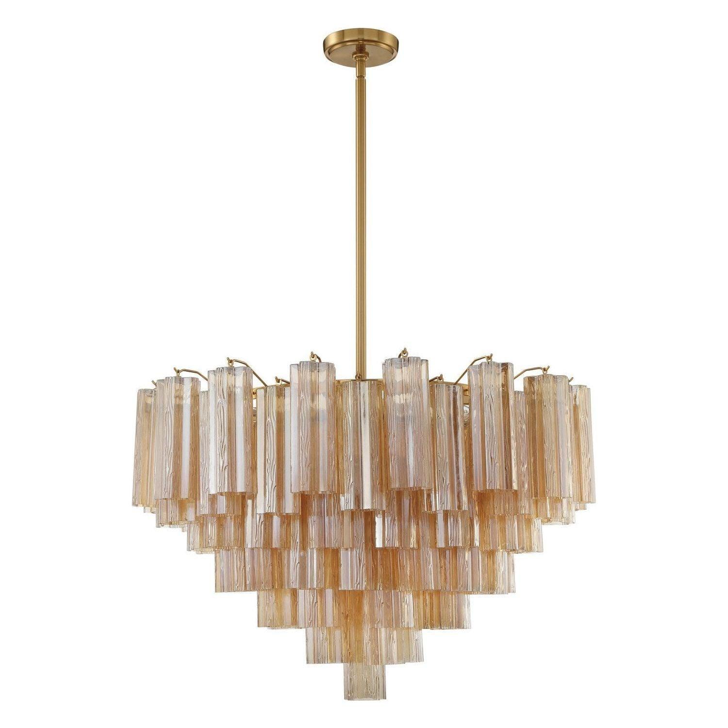 Crystorama - Addis Chandelier - ADD-316-AG-AM - Canada Light Shop