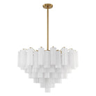 Crystorama - Addis Chandelier - ADD-316-AG-WH - Canada Light Shop