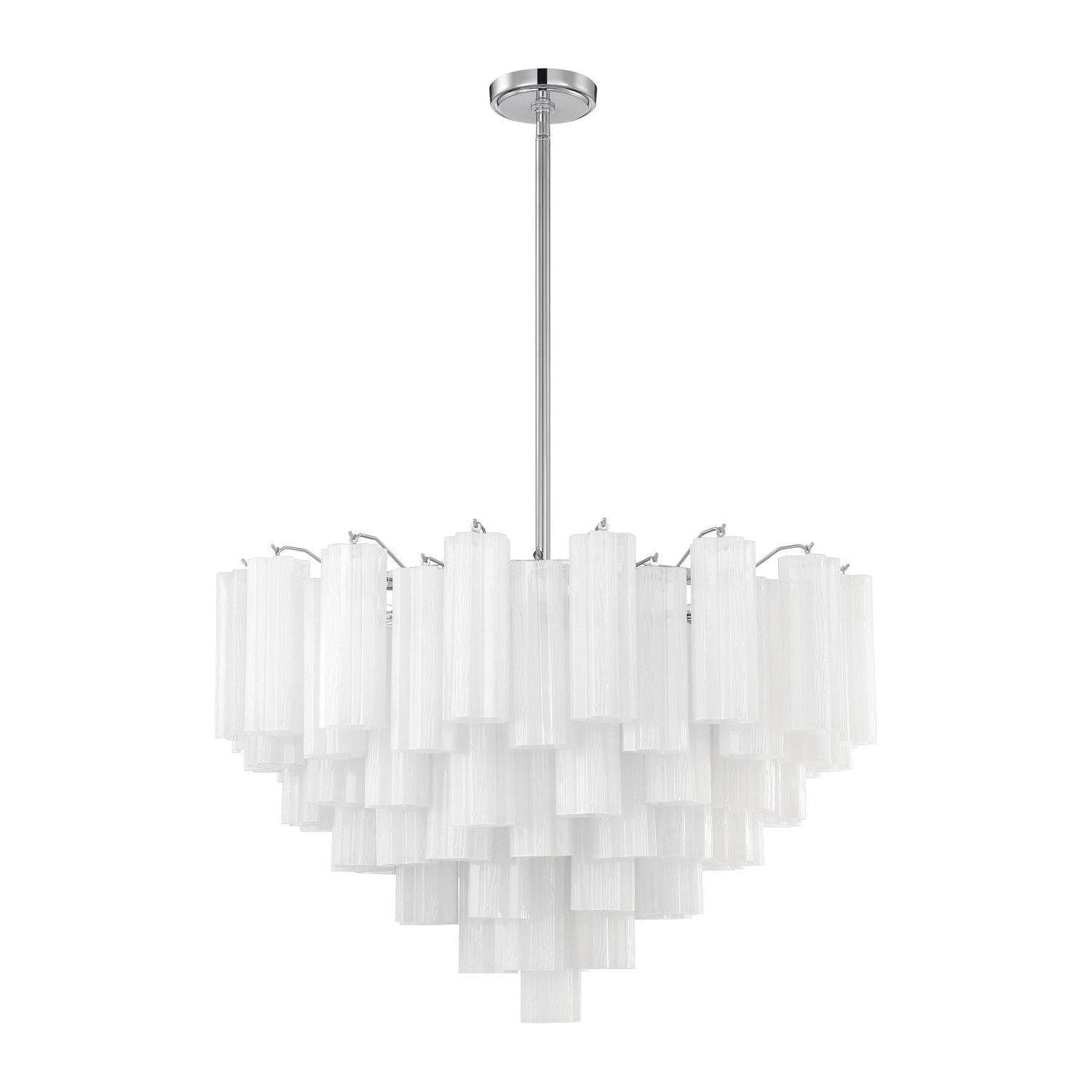 Crystorama - Addis Chandelier - ADD-316-CH-WH - Canada Light Shop