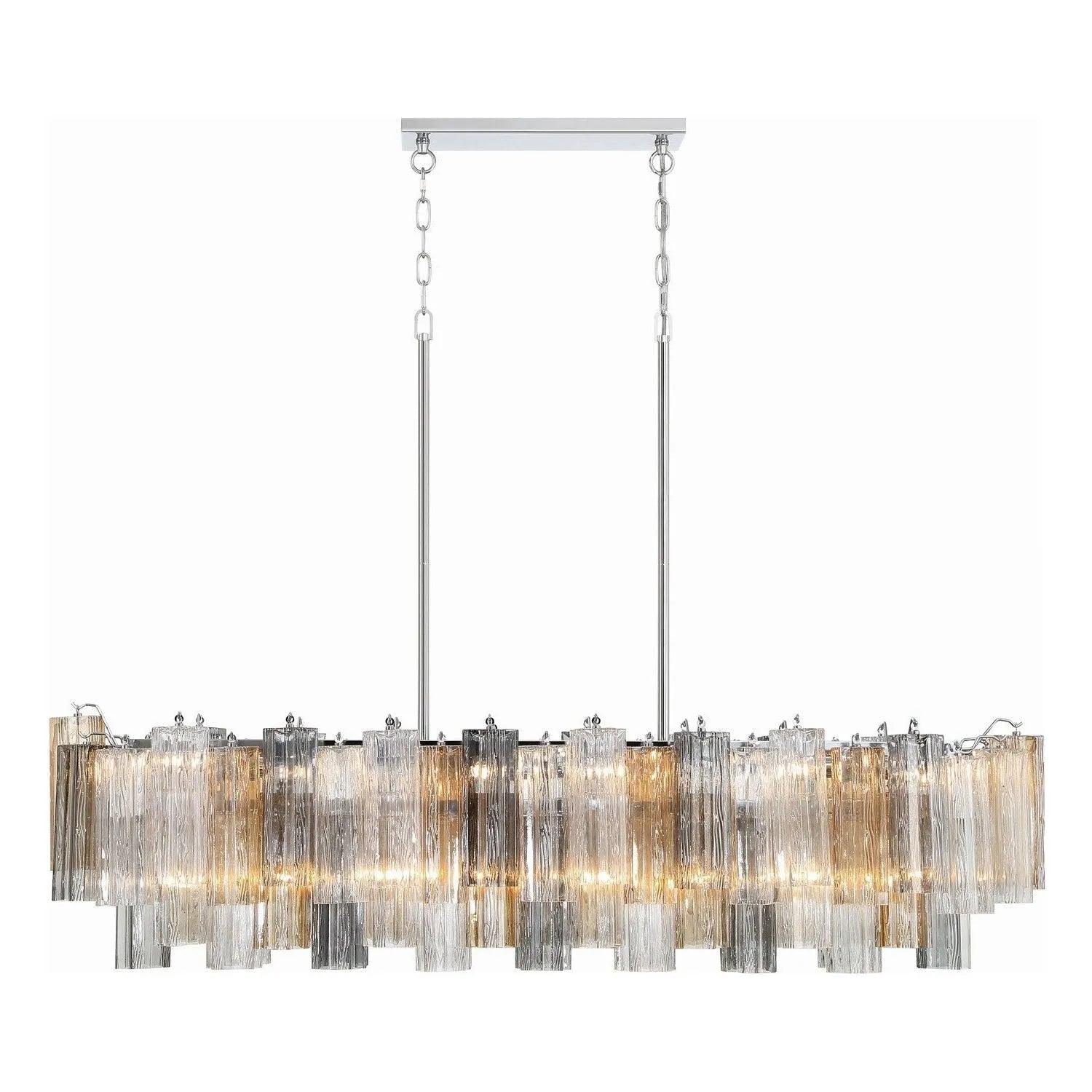 Crystorama - Addis Linear Chandelier - ADD-317-CH-AU - Canada Light Shop