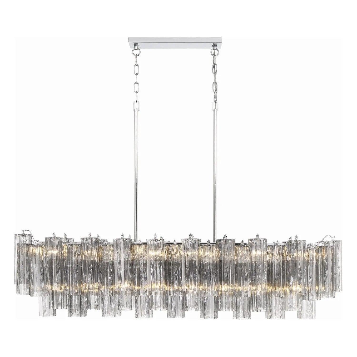 Crystorama - Addis Linear Chandelier - ADD-317-CH-SM - Canada Light Shop