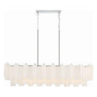Crystorama - Addis Linear Chandelier - ADD-317-CH-WH - Canada Light Shop