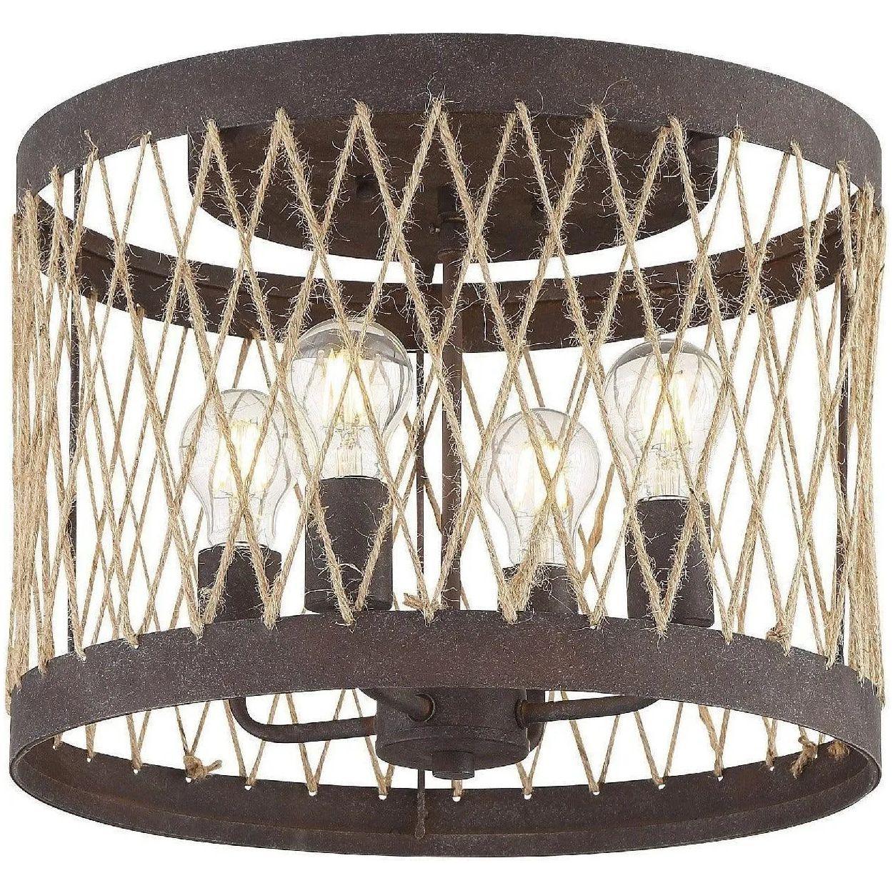 Crystorama - Anders Four Light Ceiling Mount - ADR-A5024-FB - Canada Light Shop