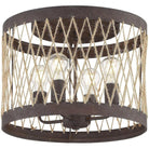 Crystorama - Anders Four Light Ceiling Mount - ADR-A5024-FB - Canada Light Shop