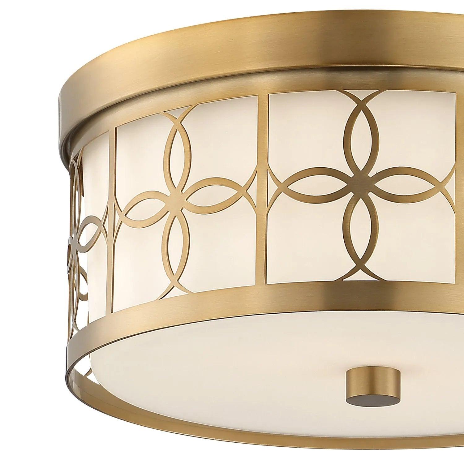 Crystorama - Anniversary Two Light Ceiling Mount - ANN-2105-PN - Canada Light Shop