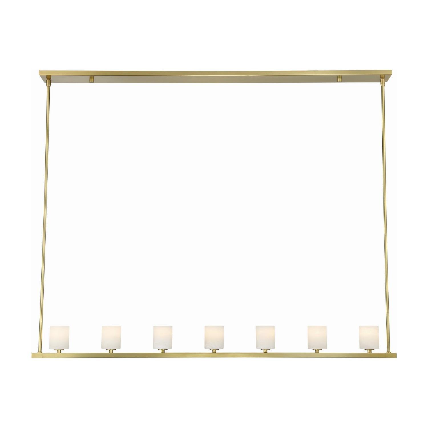 Crystorama - Aragon LED Linear Chandelier - ARA-10267-SB-ST - Canada Light Shop