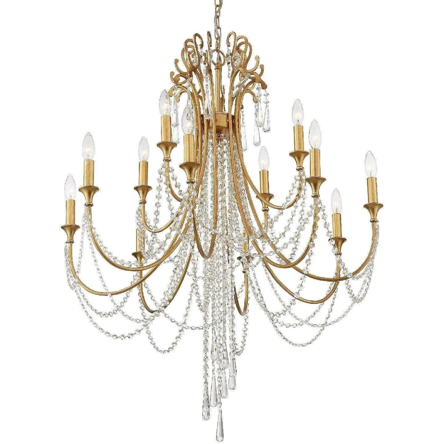 Crystorama - Arcadia 12 Light Chandelier - ARC-1909-GA-CL-MWP - Canada Light Shop