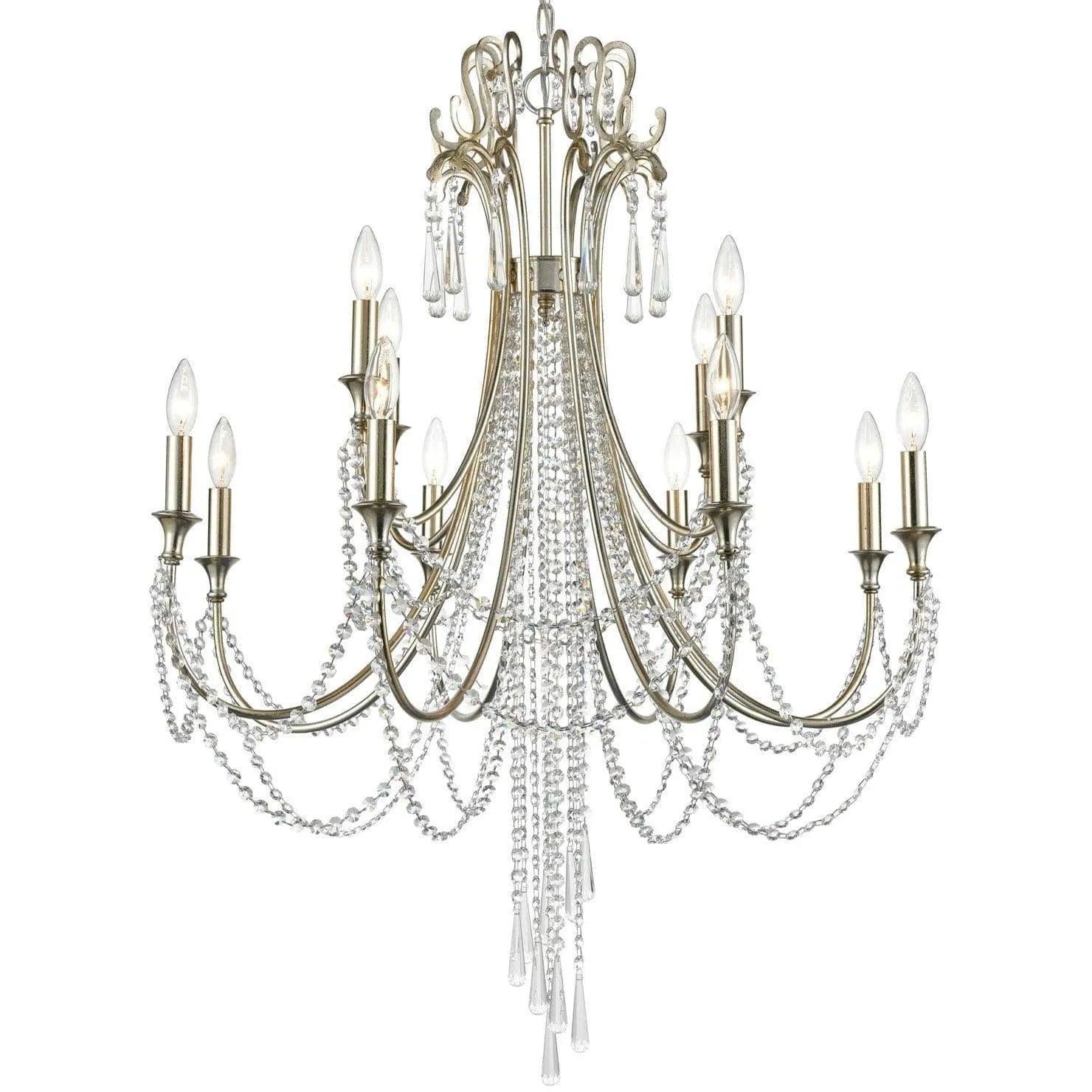 Crystorama - Arcadia 12 Light Chandelier - ARC-1909-SA-CL-MWP - Canada Light Shop