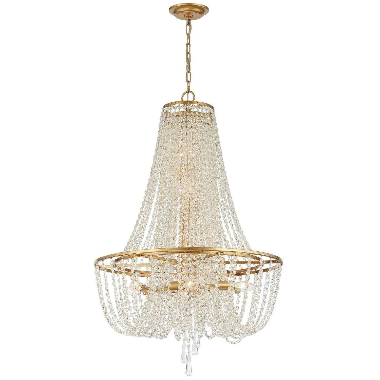 Crystorama - Arcadia Chandelier - ARC-1917-GA-CL-MWP - Canada Light Shop