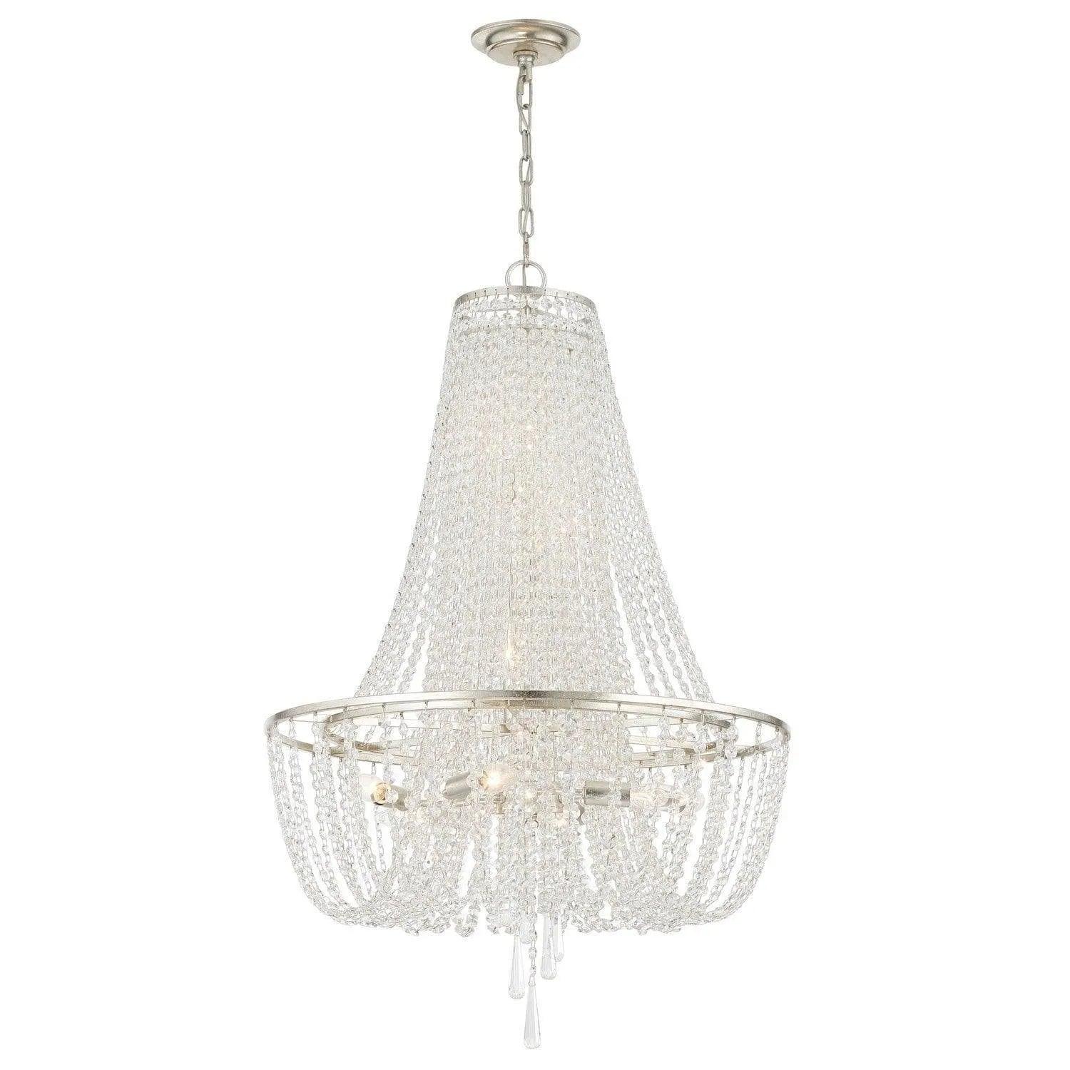 Crystorama - Arcadia Chandelier - ARC-1917-SA-CL-MWP - Canada Light Shop