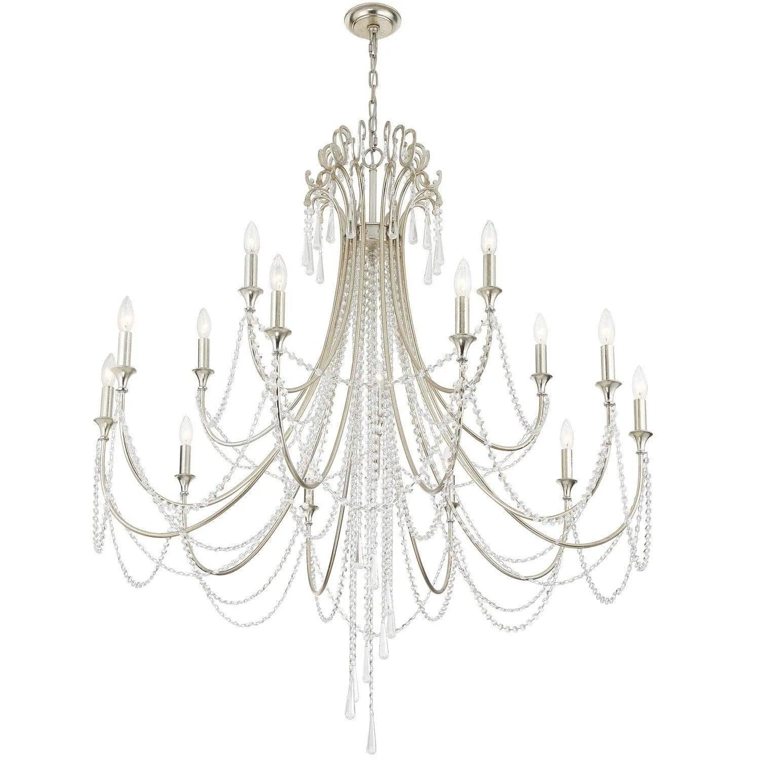 Crystorama - Arcadia Chandelier - ARC-1919-SA-CL-MWP - Canada Light Shop