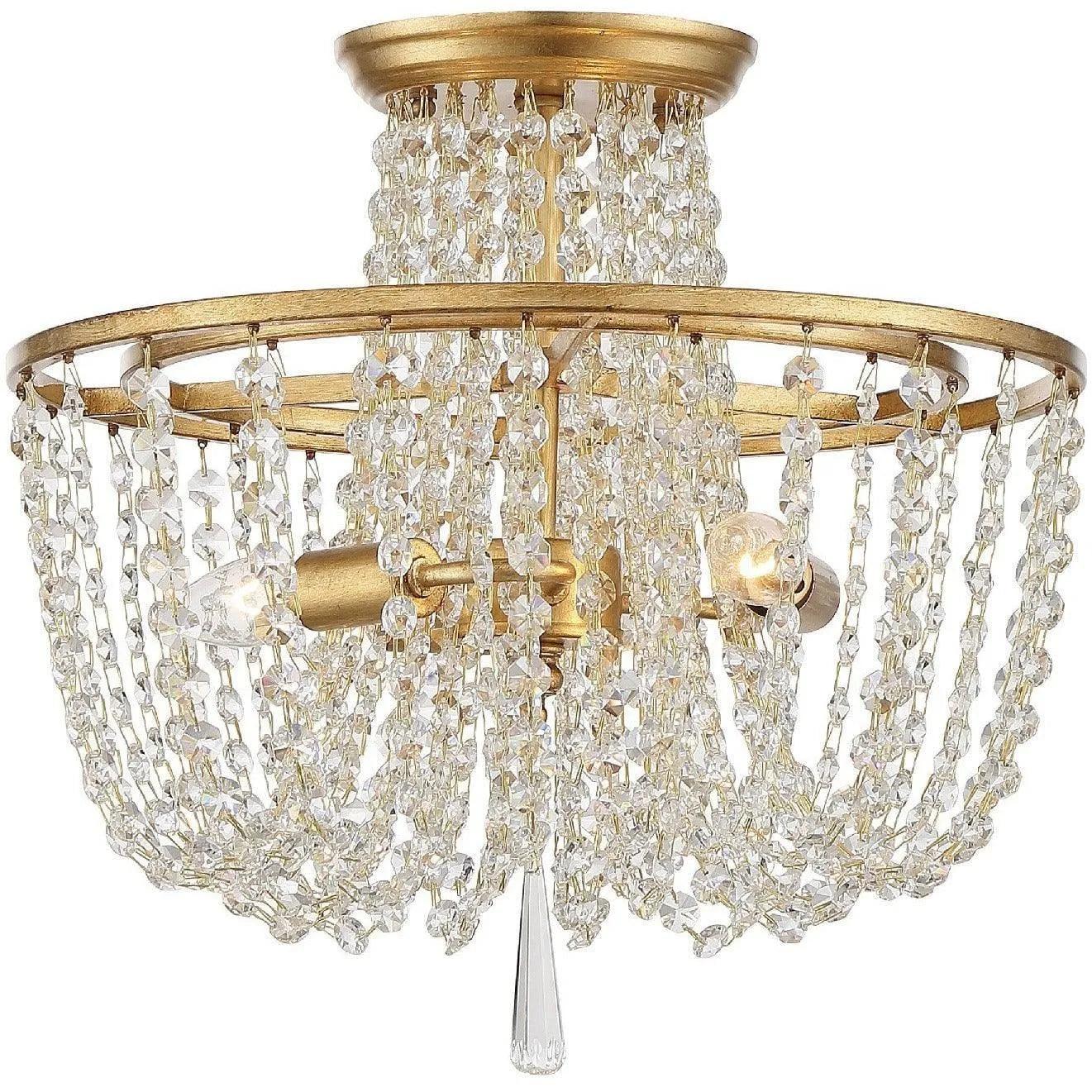 Crystorama - Arcadia Three Light Ceiling Mount - ARC-1900-GA-CL-MWP - Canada Light Shop