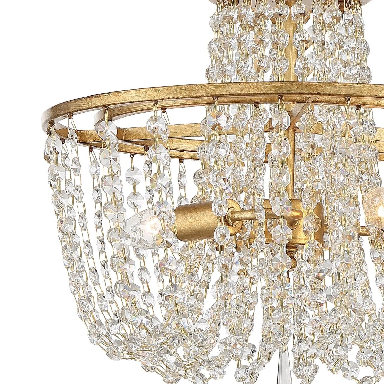 Crystorama - Arcadia Three Light Ceiling Mount - ARC-1900-GA-CL-MWP - Canada Light Shop