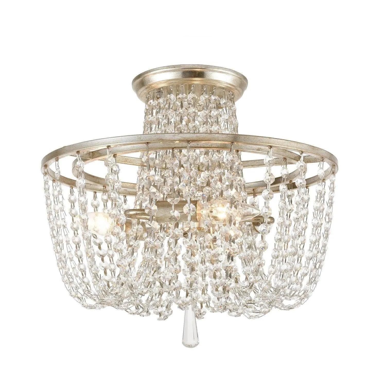 Crystorama - Arcadia Three Light Ceiling Mount - ARC-1900-SA-CL-MWP - Canada Light Shop