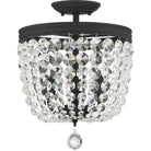 Crystorama - Archer Three Light Ceiling Mount - 783-BF-CL-SAQ - Canada Light Shop