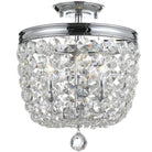Crystorama - Archer Three Light Ceiling Mount - 783-CH-CL-SAQ - Canada Light Shop