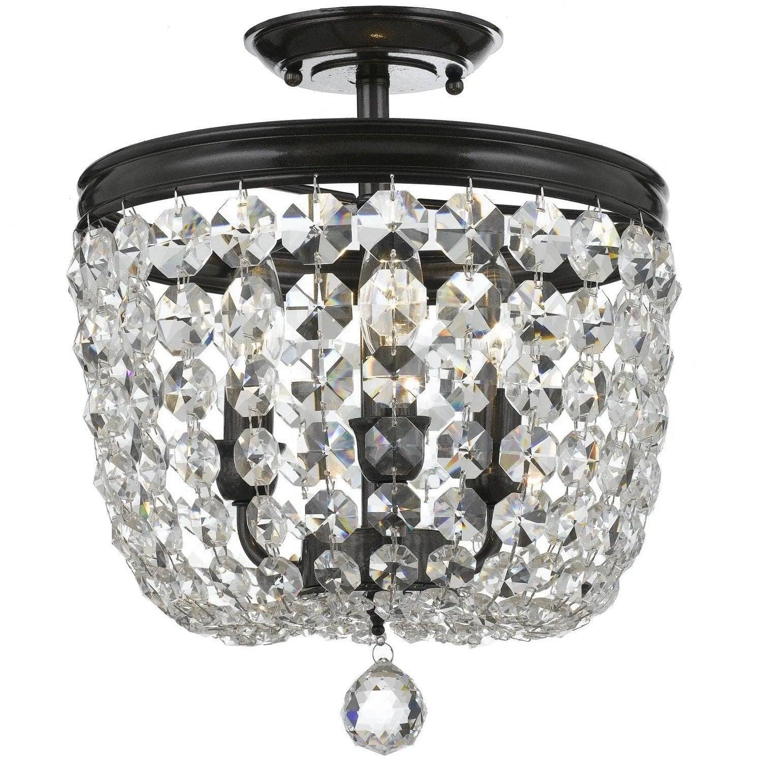 Crystorama - Archer Three Light Ceiling Mount - 783-VZ-CL-MWP - Canada Light Shop