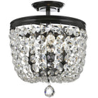Crystorama - Archer Three Light Ceiling Mount - 783-VZ-CL-SAQ - Canada Light Shop